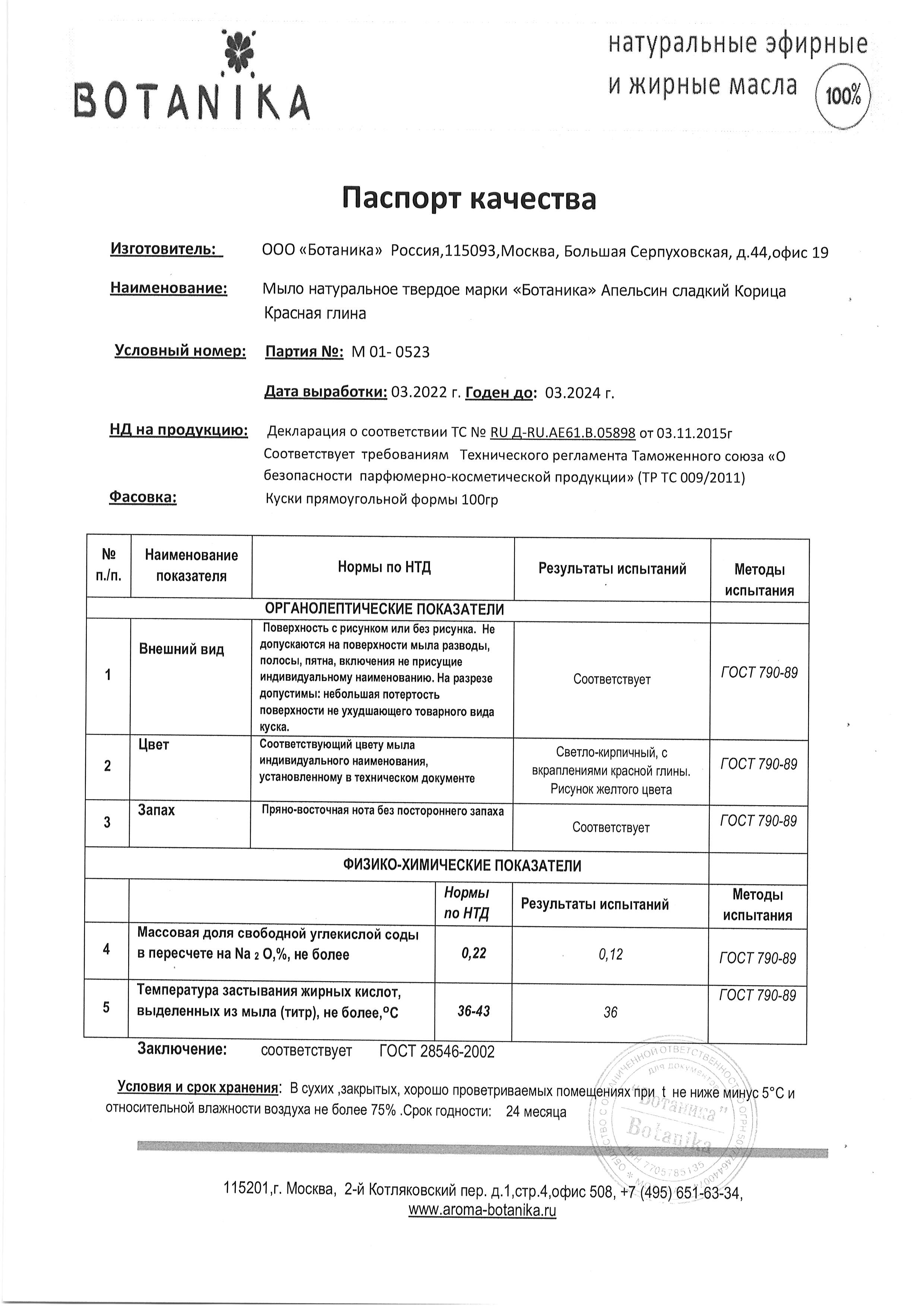 Паспорт №032022